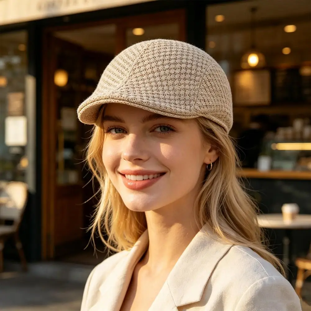 Adjustable Fit Outdoor Hat Unisex Retro Sun Hat Lightweight Breathable Mesh Fedora Foldable Short Brim for Travel for Summer