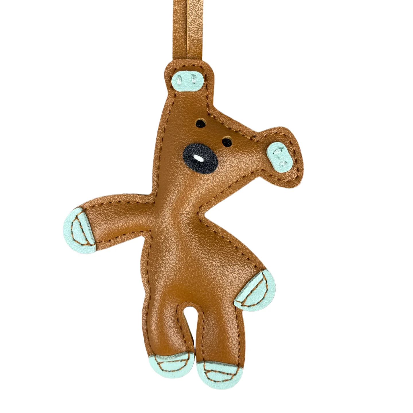 Nur Chill Vibes: Schlüsselanhänger-Set aus PU-Leder für einen lässigen Lifestyle. Verfügt über entspannende Charms wie Kaffee, Sport, Reise-Geschenke – Detail 12