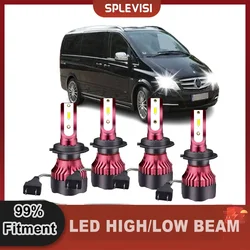 Car Light LED Headlight Headlamp Hi Low Beam 6000K White Replace For Mercedes Benz Vito W639 2003-2014 Sprinter 2006-2018