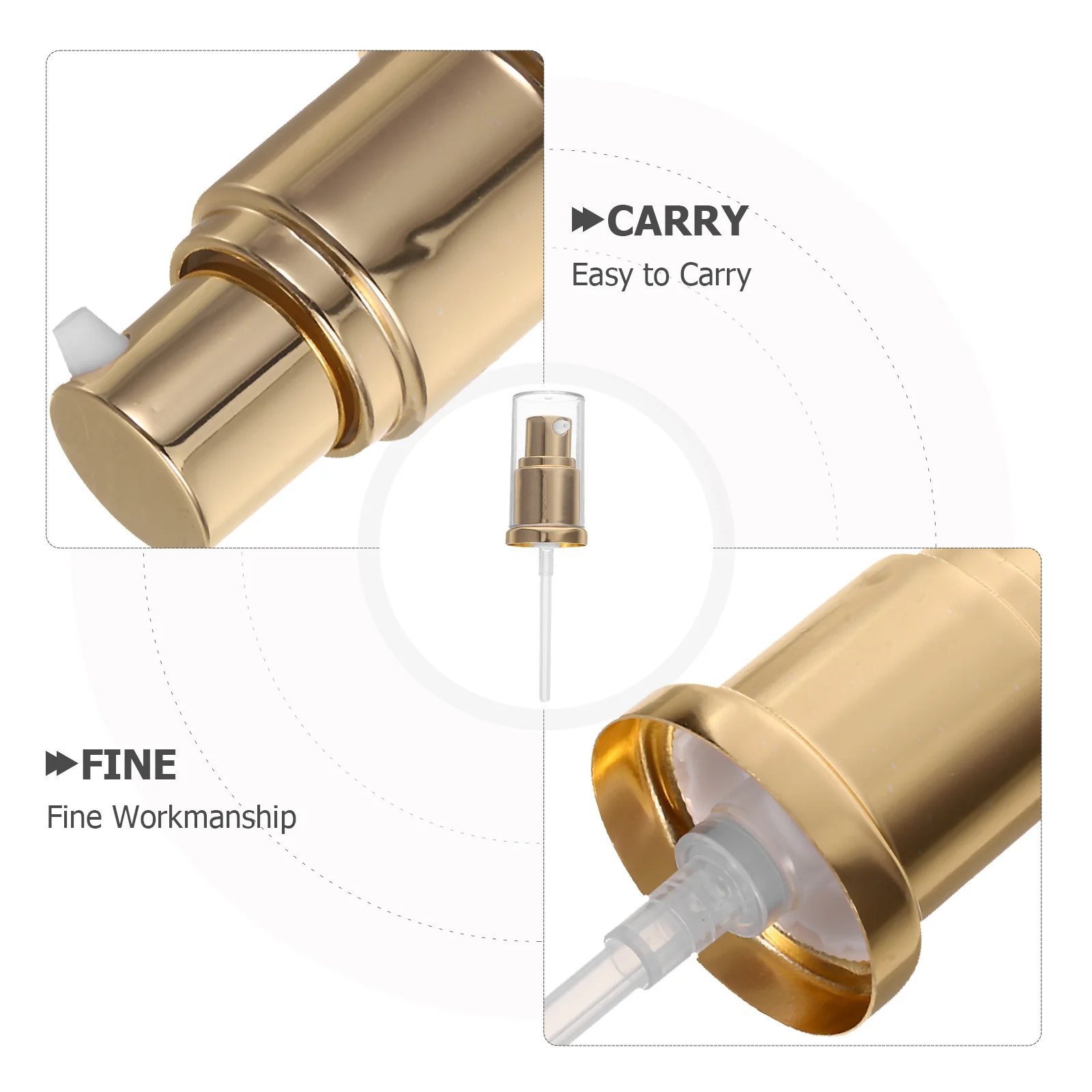 2 قطعة رأس المضخة لكريم الأساس السائل استبدال البلاستيك موزع السلس ماكياج الضغط مستحلب مضخة ملحق أداة العناية بالبشرة