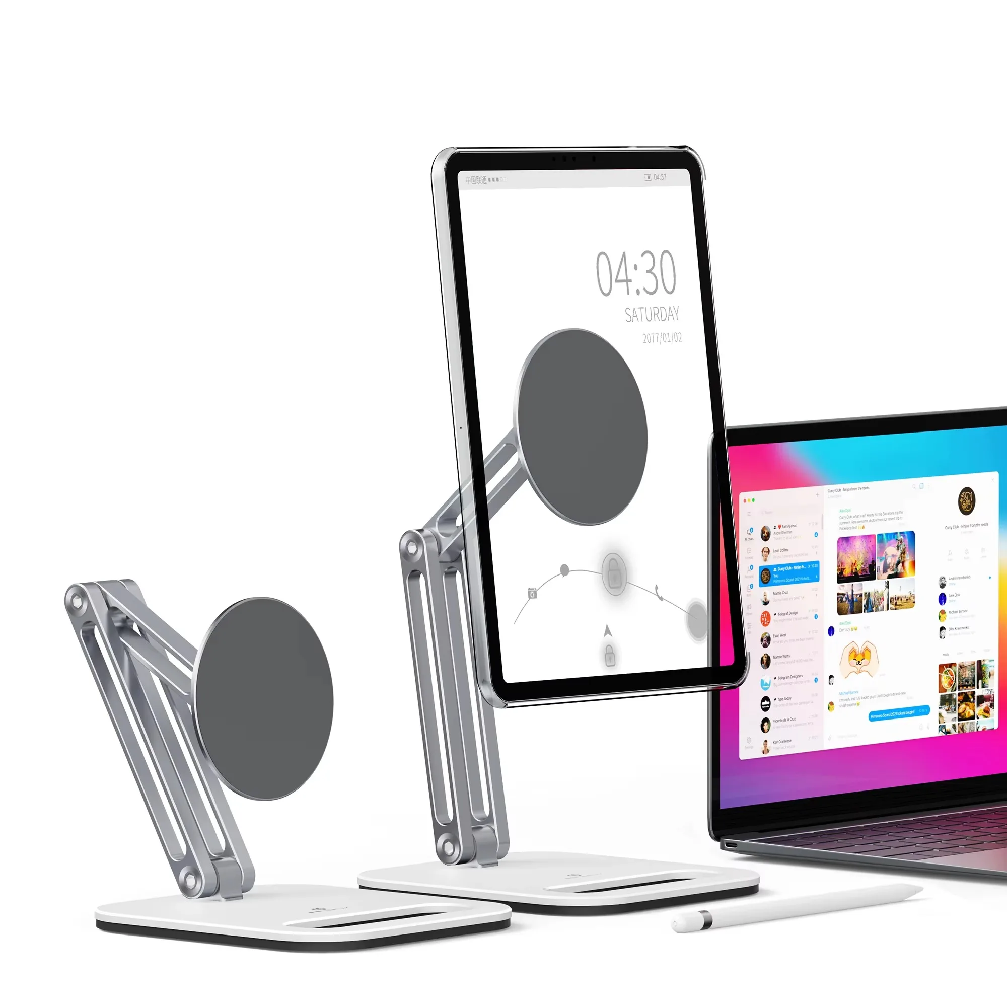 

1PCS 2025 Mobile Phone Holder Desktop Support Magnetic Tablet PC Stand Aluminum Lazy Stand