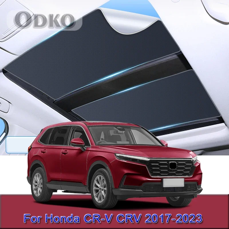 

Car Electrostatic Adsorption Sunroof Sunshade Cover For Honda CR-V CRV 2017-2023 2024 Heat Insulation Skylight Sticker Accessory
