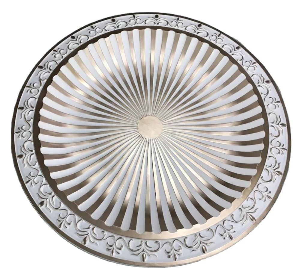 

Durable Bronze Paint Prefabricated Dome Ceiling Tiles PU Decorative Interior Ceiling Dome Carving Medallion