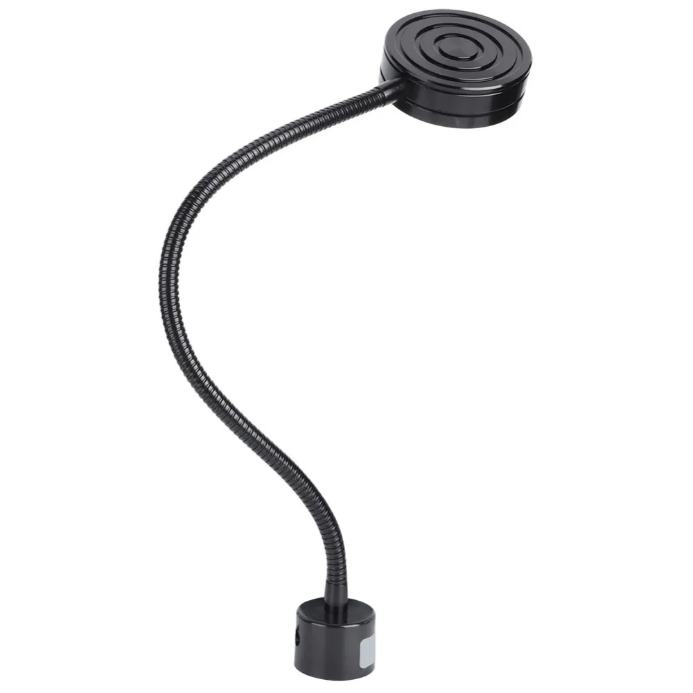

Bright 7W LED Work Desk Light AC 110V-220V 700 LM Flexible Gooseneck Lamp Round Magnetic Base US Plug LED Desk Lamp Study