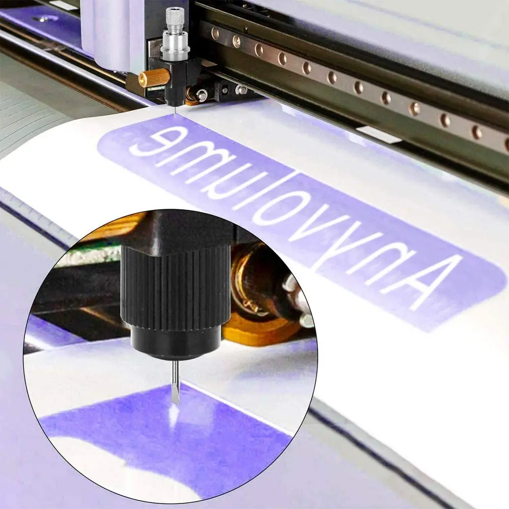 Cuchillas de corte para cortadora de vinilo, hoja de 30/45/60 grados, para CB09, CB09U, Graphtec con Base de soporte de hoja, 30 piezas