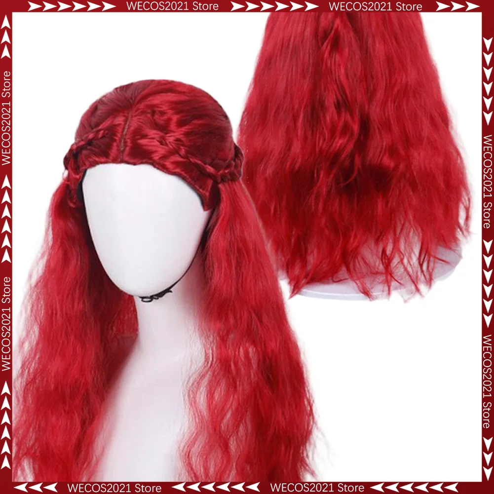 

Disguise Movie Descendants Rise 5 Red Queen Wigs Cosplay Hair Women Costume Accessories Halloween Female Role Play Fancy Dress