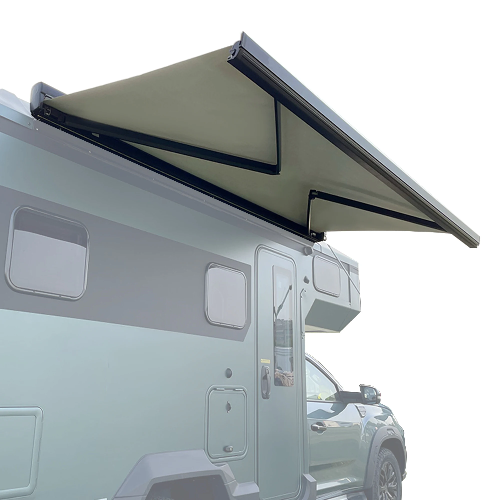 

W5500 Automatic RV Cassette Awning Sun Shade Motorhome Caravan Camper Van Awning With Led Light Strip