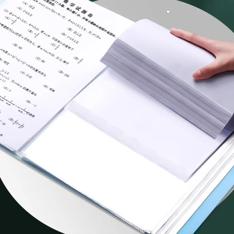 Binder Anggaran Plastik Folder File A4 untuk Dokumen 60/100 Halaman Produk Arsip Perlengkapan Kantor Organizer Alat Tulis Meja