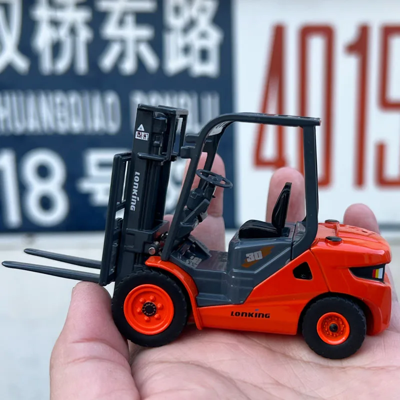 

Модель для коллекционеров, 1:35, вилочный погрузчик Lonking LG30DT, литая модель для коллекций, демонстрации и подарка для друзей