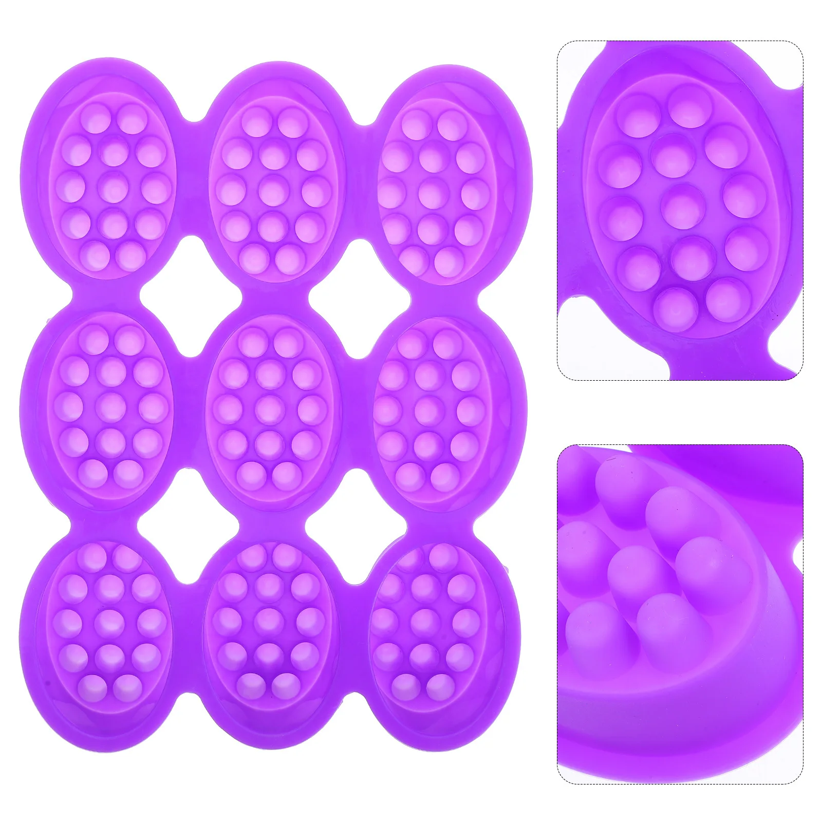 

1pcs 9-Cavity Massage Soap Mold Silicone Non-Stick Reusable Diy Soap Making Kit For Adults Beginners Tools Shampoo