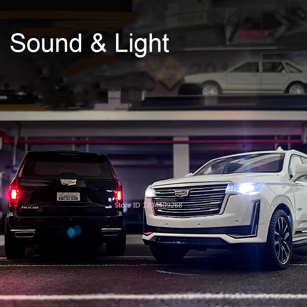 1:24 مقياس إسكاليد سيارة لعبة مجسمة أبواب امتصاص الصدمات فتح سبيكة دييكاست نماذج السيارات جمع الهدايا للأطفال #6