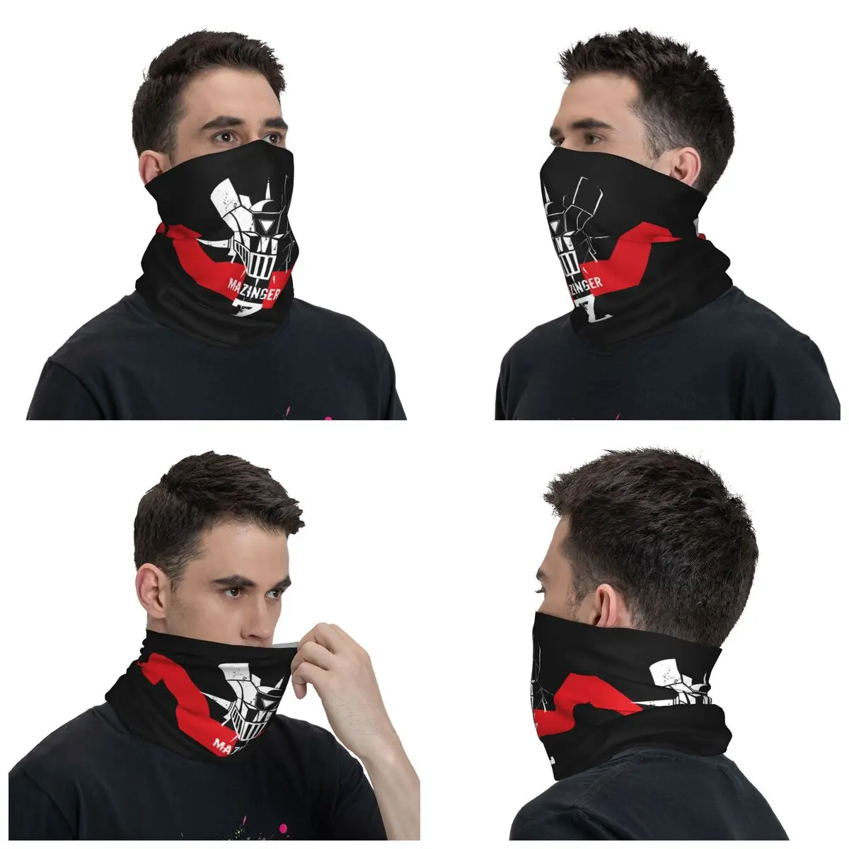 Mazinger Z Head Robot Bandana Neck Gaiter Printed Balaclavas Wrap Scarf Warm Headband Fishing Unisex Adult Winter