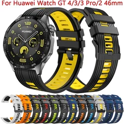 22mm Silicone Band For Huawei Watch GT 4 GT4 46mm Smart Watch Strap for Huawei GT 3 2 GT3 SE GT2 Pro Wristband Bracelet Correa