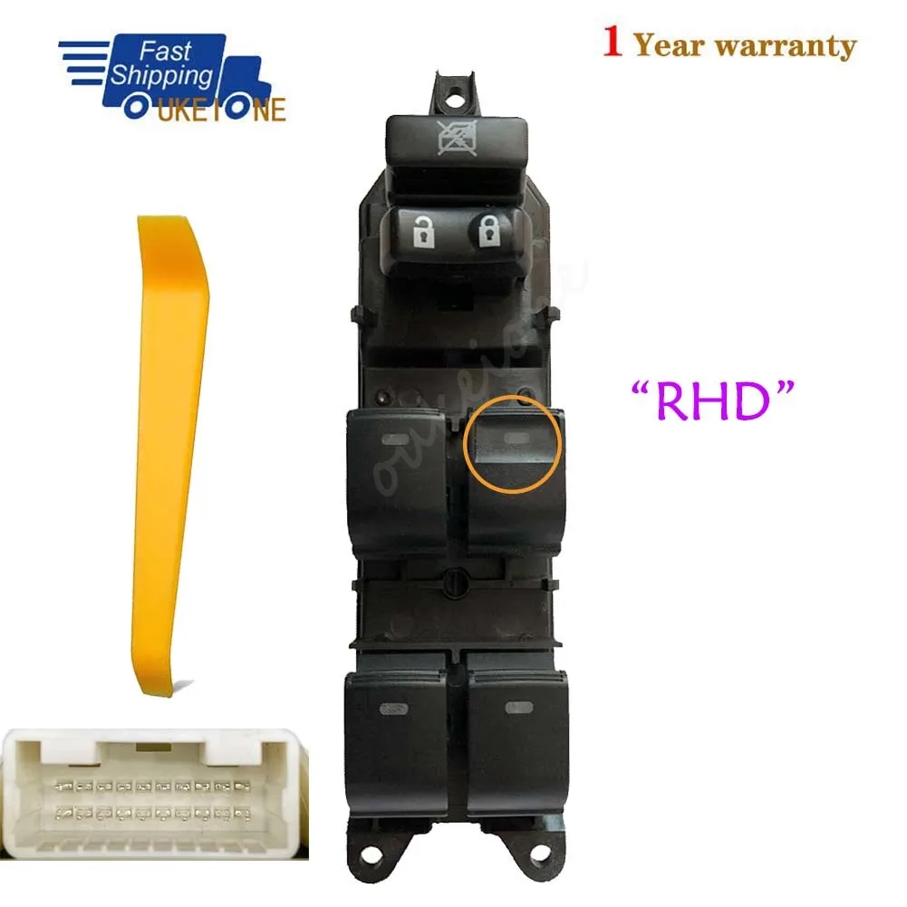 

84040-12180 For Toyota Prius 1.8L 2009-2015 Front Right Driver Side Electric Power Master Window Switch Button Parts