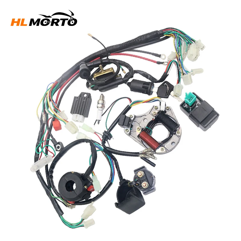 

Electrics Stator Coil CDI Wiring Harness Set For 4 Stroke ATV KLX 50cc 70cc 110cc 125cc Quad Bike Buggy Go Kart Pit Dirt Bikes