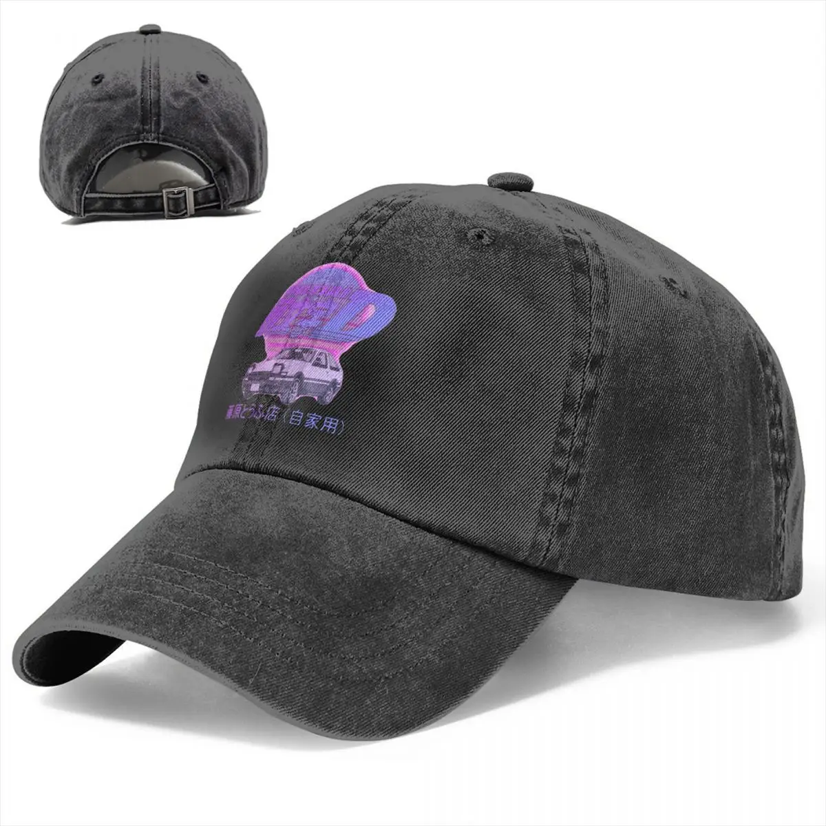 Czapka z daszkiem z daszkiem w stylu Vintage w stylu starressed, wyprana japońska czapka typu Snapback z Anime dla mężczyzn i zajęcia na świeżym powietrzu czapka z daszkiem