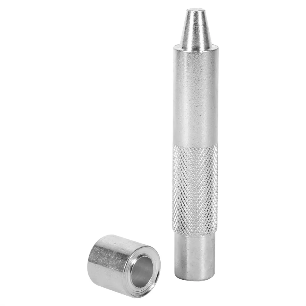 Silver Finish Eyelet Punch Die Tool 1000# 12mm Die Set Grommet Setter Kit 2000# 20mm 1200# 14mm Hollow Punch Tool For Fabric