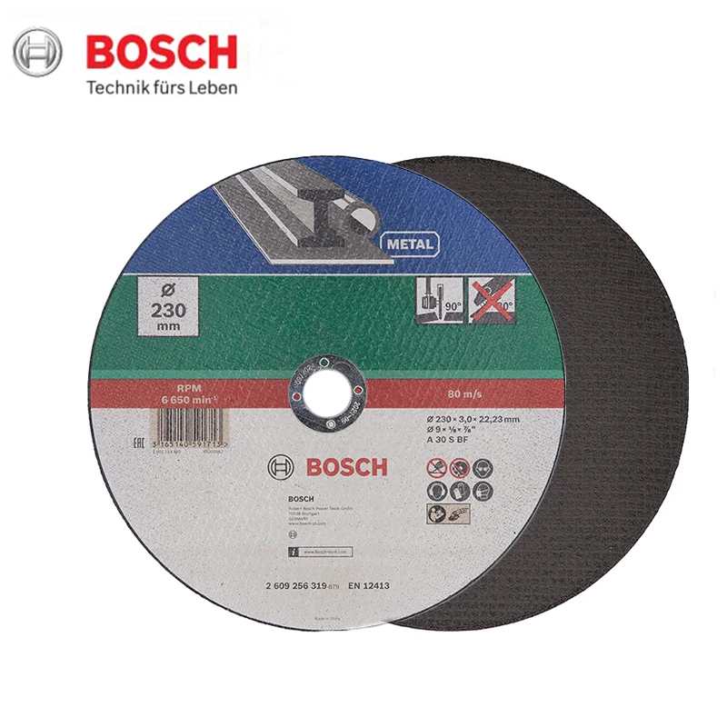 Bosch-amoladora de disco de 230mm, rueda de corte de Metal para hormigón, amoladoras angulares de mano