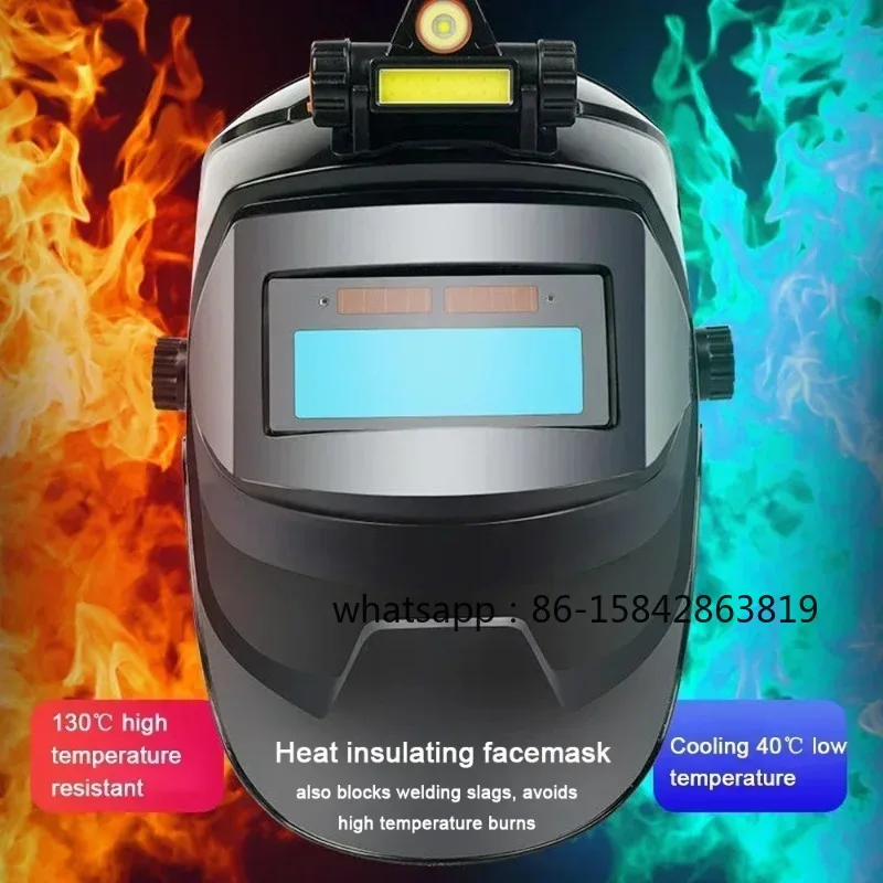 Professional Welding Helmet, Auto-Darkening Solar Power, Wide Shade Range, Comfortable & Durable