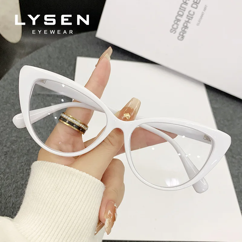 LYSEN Versatile Cat Eye Women's Reading Glasses  Customized Progressive Prescription Glasses Blue Light Blocking Myopia Eyewear