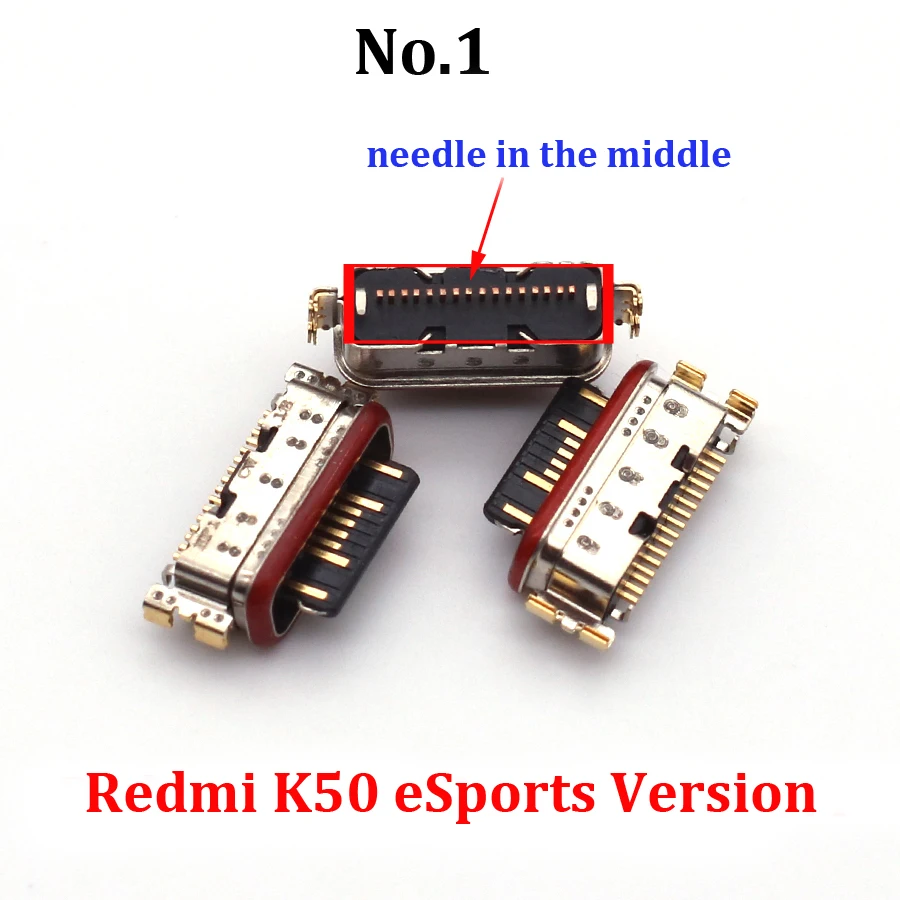 10PCS/Lot For Xiaom Redmi K50 Pro / K50 eSports Version Type C USB Charge Socket Port Jack Plug Charging Dock Connector