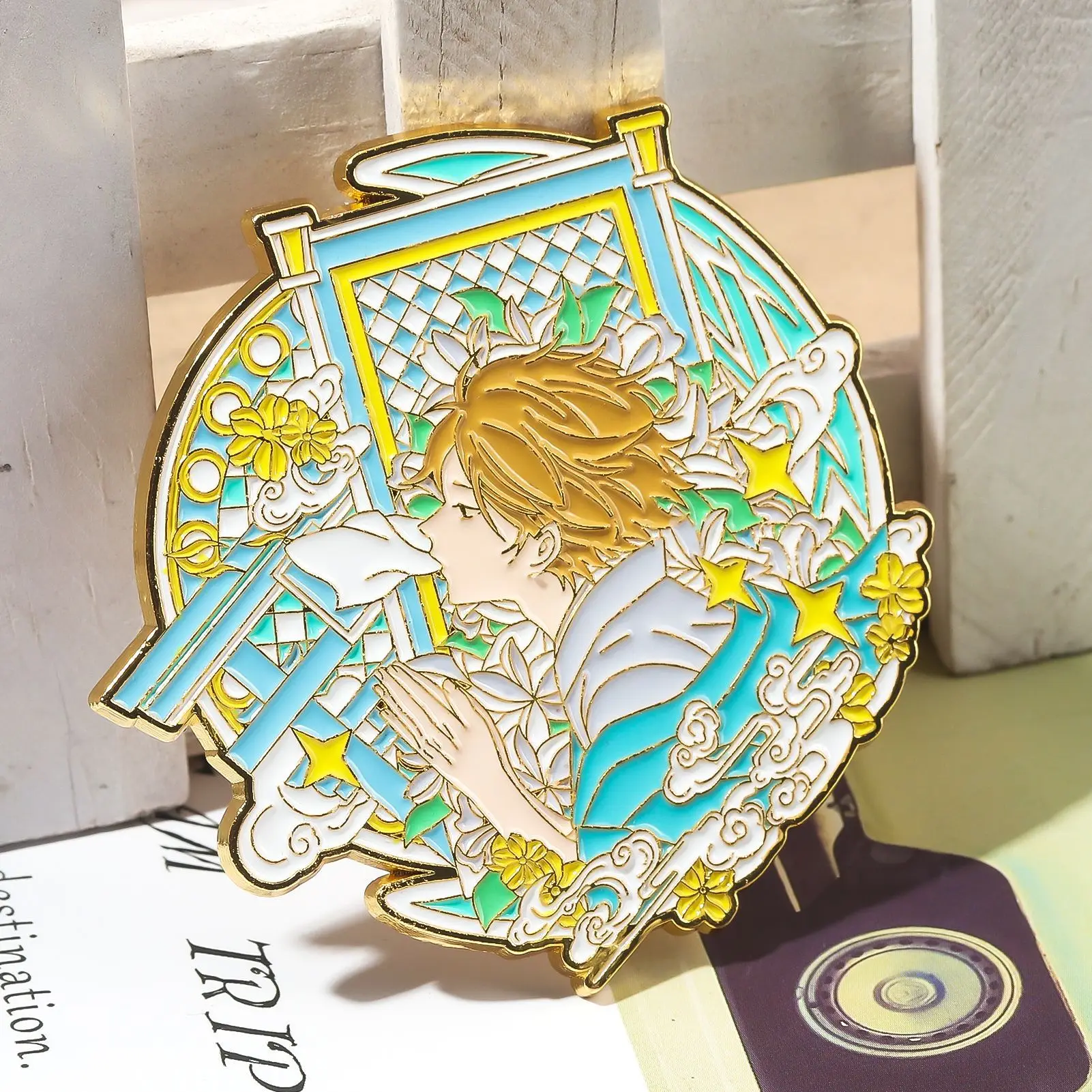 Natsume's Book of Friends Enamel Badges Natsume Yujinchou Brooch Takashi Pins Anime Badge for Backpack Clothing Lapel Cosplay