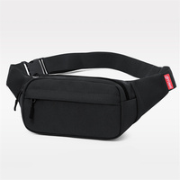 Men's and Women's Universal Models Waist Bag Fashion Crossbody Bags Sports Cell Phone Bags Solid Color Large Capacity Chest Bag