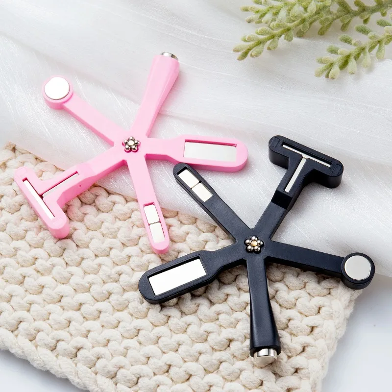6 IN 1 Multi-function Cat Eye Nail Magnetic Stick Cross Magnet Board for Cat Eye UV Gel Nail Tool Shiny Nail Art Decal Tools
