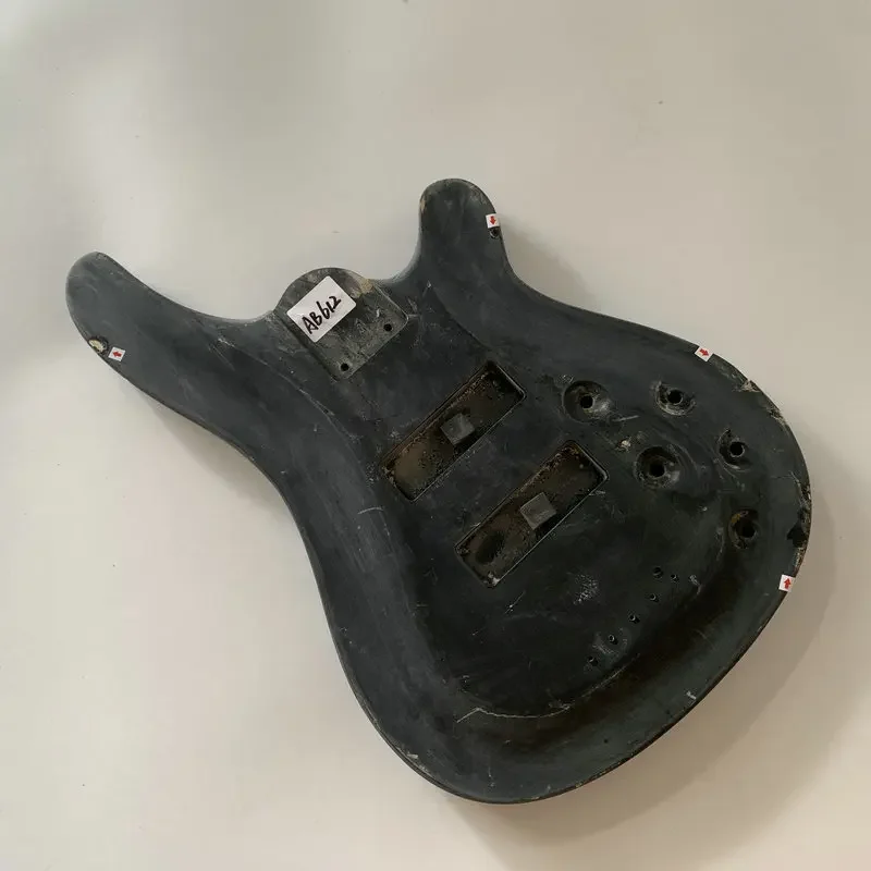 

AB612 Активный электрический бас Незаконченный корпус баса с повреждениями и грязными деталями гитары своими руками Замена аксессуаров