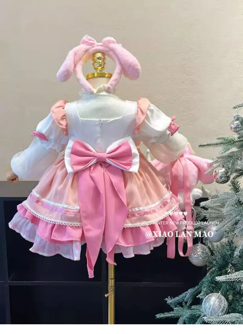open lace back dress My Melody Sweet Dress Princess Style Plush Charms Blind Box – In Kawaii Shop main image 0