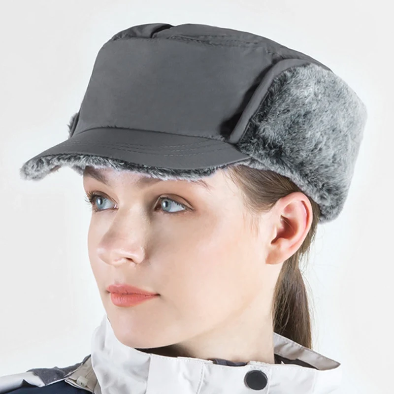 Thickened Lining Warm Soft Winter Ear-protecting Ski Caps Coldproof and Windproof Waterproof Baseball Caps Multiple Ways to Wear