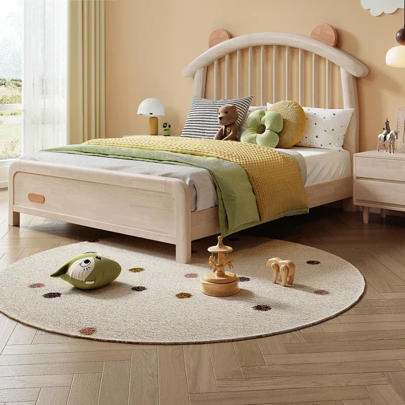 

Children's bed all solid wood 1.2 meters bear bed boys and girls small apartment simple wind children's room 1.5m single