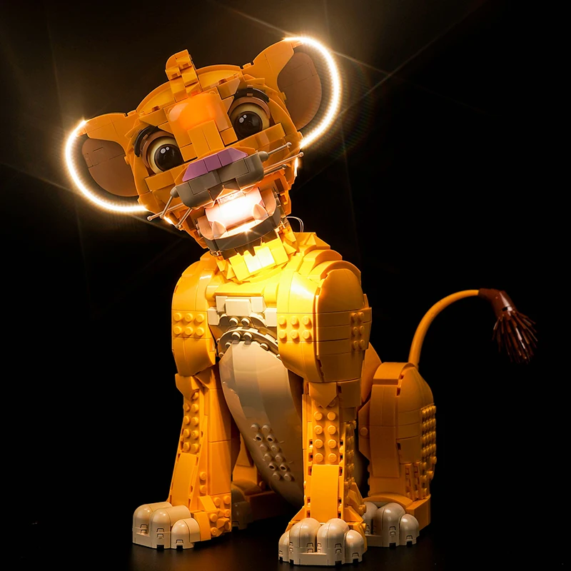 Lazishi-Juego de 43247 luces LED para niños, adecuado para jóvenes Simba, El Rey León, bloques de construcción (solo incluye accesorios de iluminación)