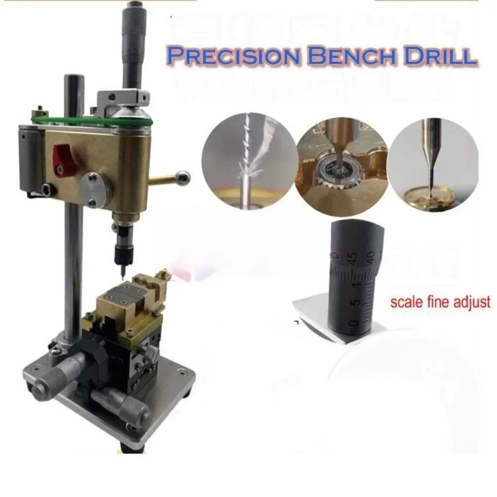 Watchmaker Tools Multifunction Precision Bench Drill Crown Punch Remove