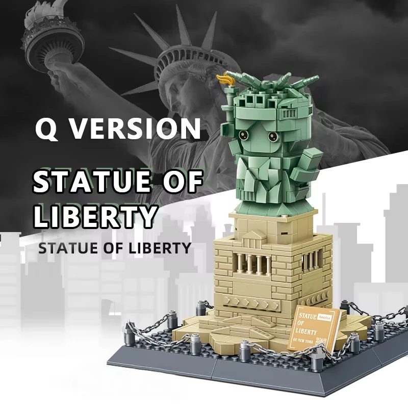 

Конструктор «Статуя Свободы» в стиле Q, развивающая креативная модель для детей и коллекционеров