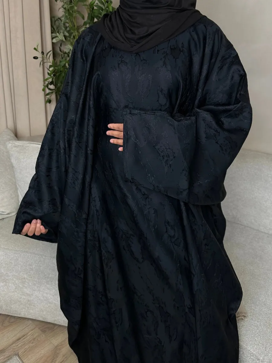Middle East Dubai Turkey Abayas For Women Ethnic Style Bat Sleeve Hijab Dresses Ramadan Robe Femme Islam african Long Dresses