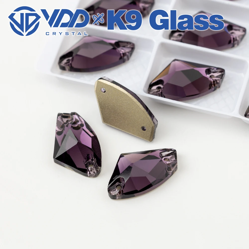 VDD S120 Tanzanite  Galactic Top Quality K9 Glass Sew On Rhinestones Crystal Flatback Sewing Stones For Clothes Decorations