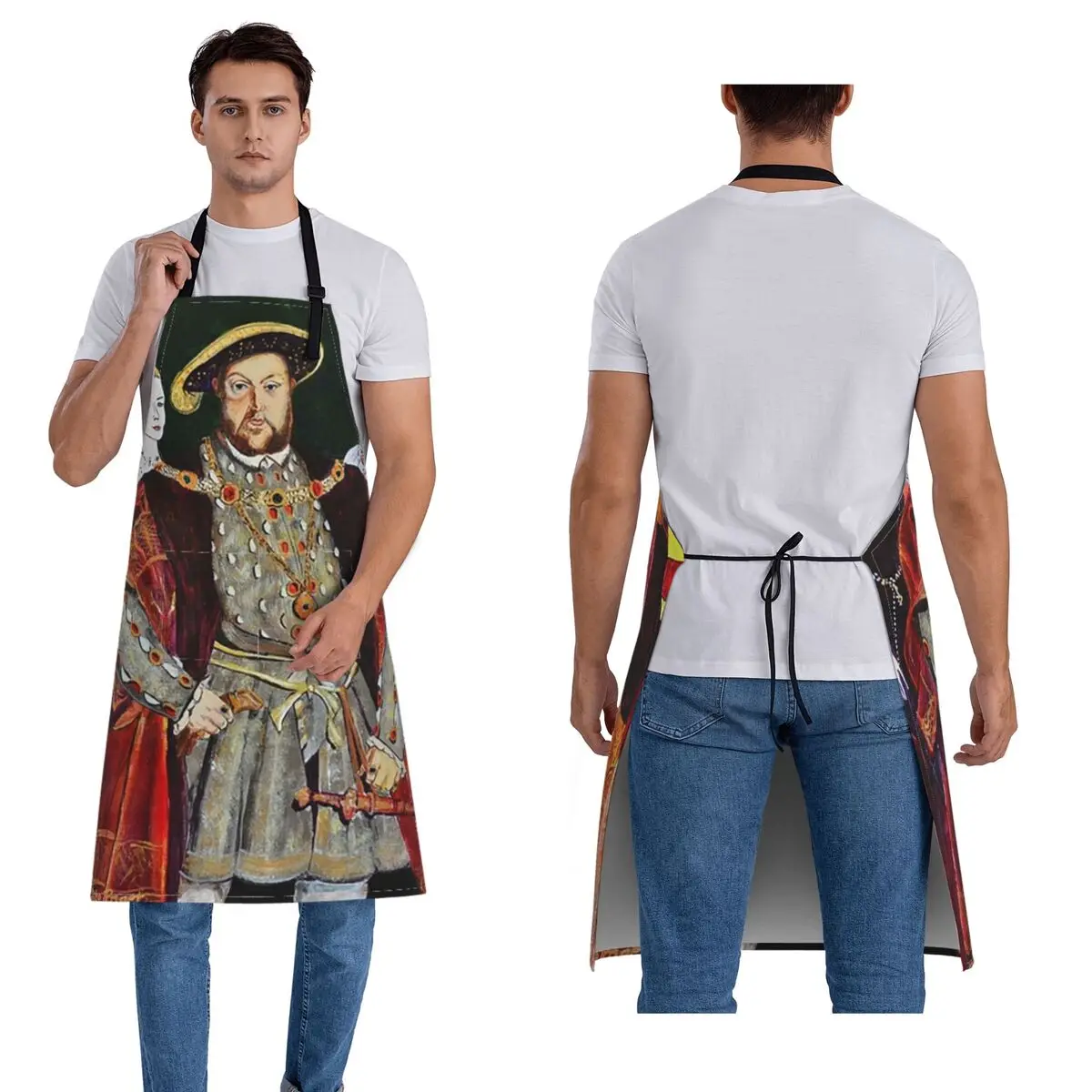 

King Henry 8th And His Six Wives Aprons Chef Cooking Baking Tablier Waterproof Bib Kitchen Pinafore for Women Men Gardening