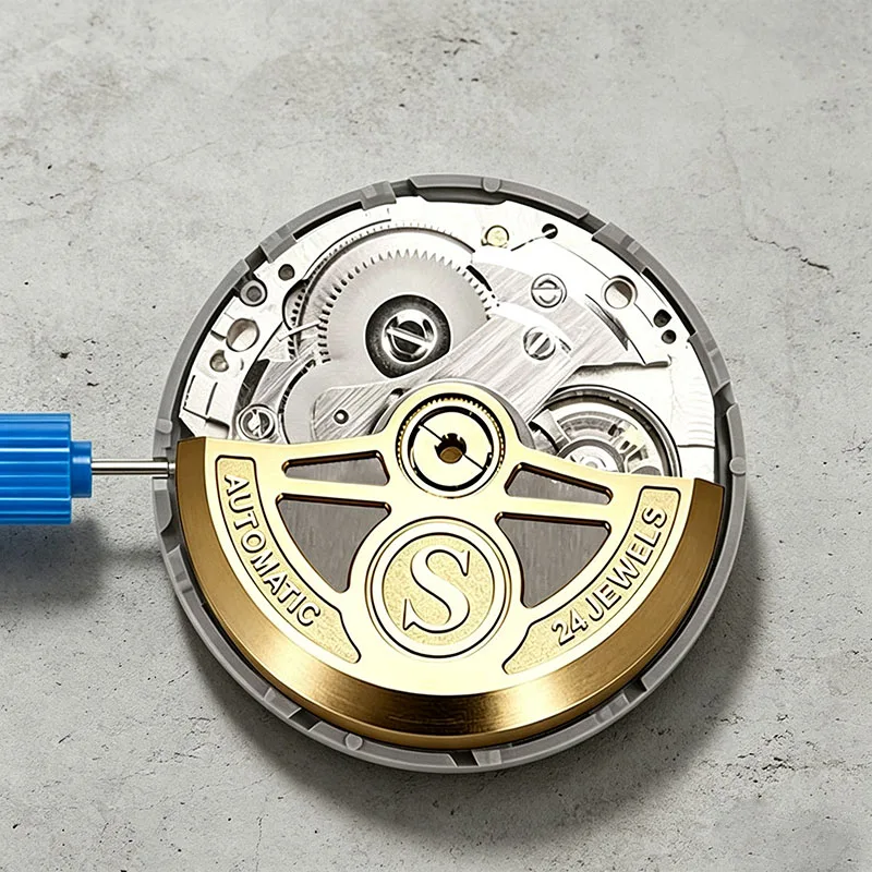 Multiple‑Options Automatic Rotor With S‑Logo, Replacement Oscillating Weight for NH35 NH36 NH38 NH39 Mechanical Watch Mod Parts