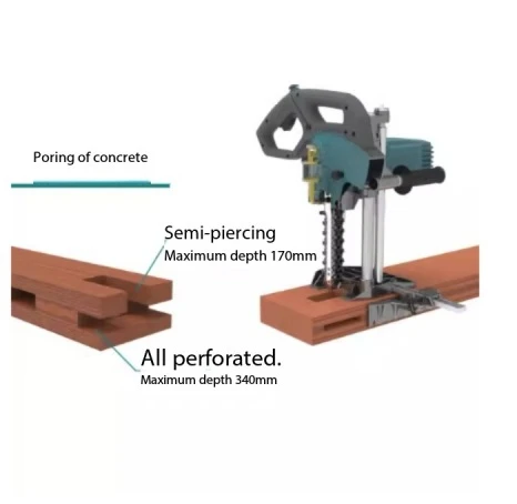 Inch Wood Woodworking Portable Ancient Building Gazebo Piercing Machine Piercing  Mortise Machine Square Hole Machine