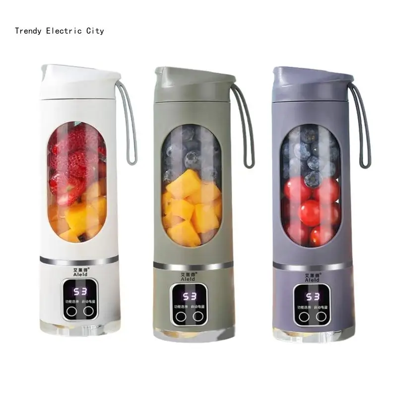 R9CD Digital Display Juicer Blender for Fruit Mixer Machine Blender Cup USB Charging