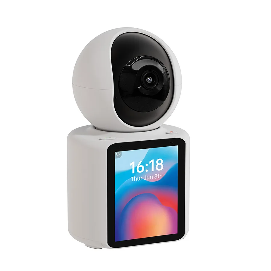 Smart Surveillance Camera with Two-Way Video Calling One-Touch Call and Screen Display for Home Baby Monitors
