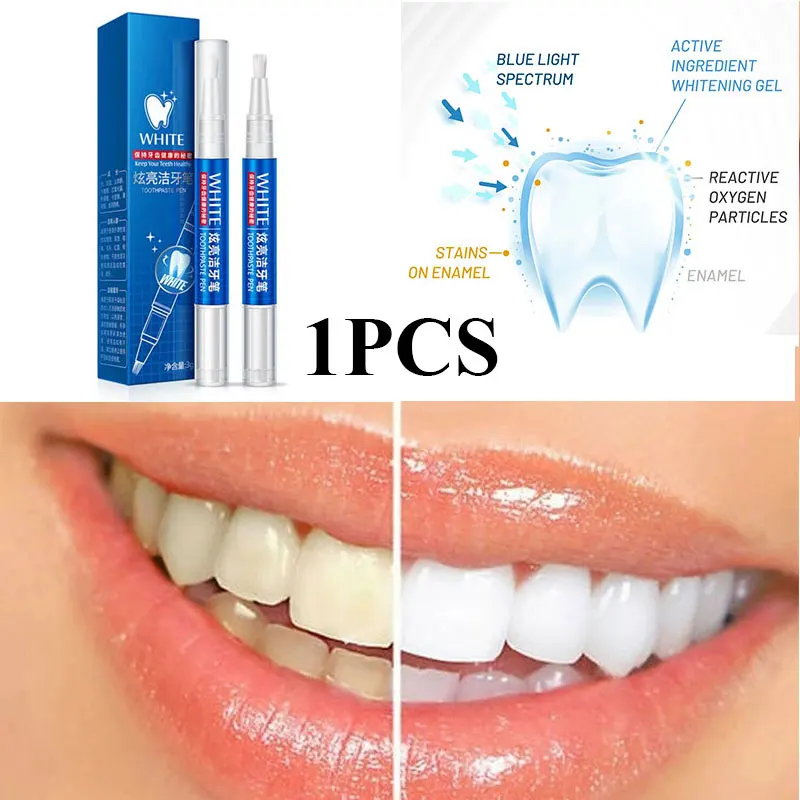 Teeth Whitening Pen Tooth Gel Whitener Bleach Remove Stains Oral Hygiene Instant Smile Teeth Whitening Kit Cleaning Serum