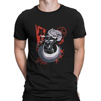 Helluva Boss Anime Classic Tshirt Graphic Men Tops Vintage Homme Summer Polyester Streetwear Harajuku T Shirt
