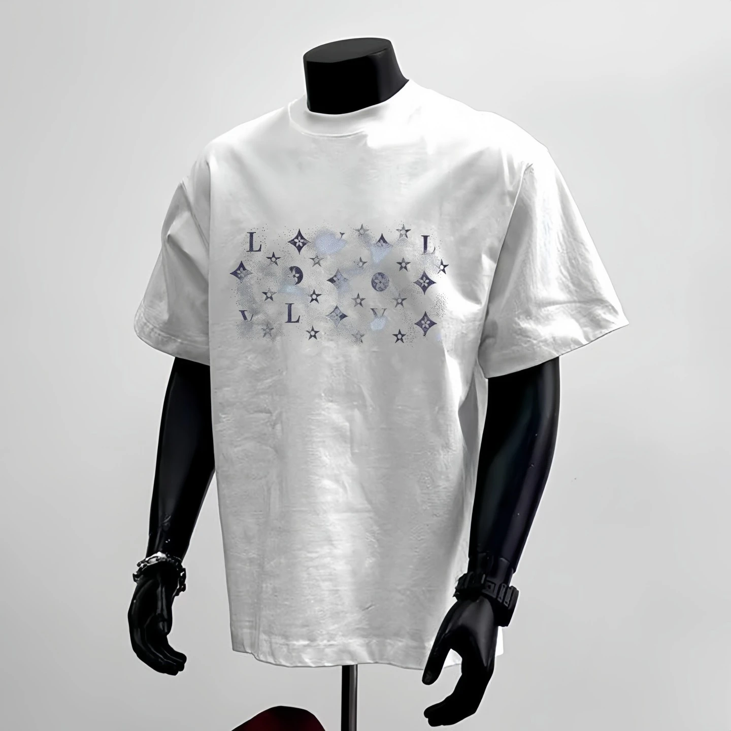 Новинка 2025, роскошная футболка из чистого хлопка с круглым вырезом и короткими рукавами для мужчин и женщин, базовый слой на весну и осень