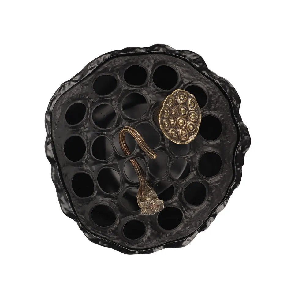 4pcs Metal Construction Incense Burner Holder Spiral Coil Design Handicraft Decorative Backflow Incense Burner