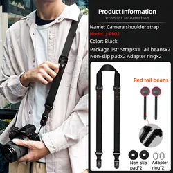 2.8cm Camera Adjustable Shoulder Strap Quick Release Sling for Canon Nikon Z7 Z8 Z9 D850 D810 Fuji XT5 XT4 Sony DSLR Accessories