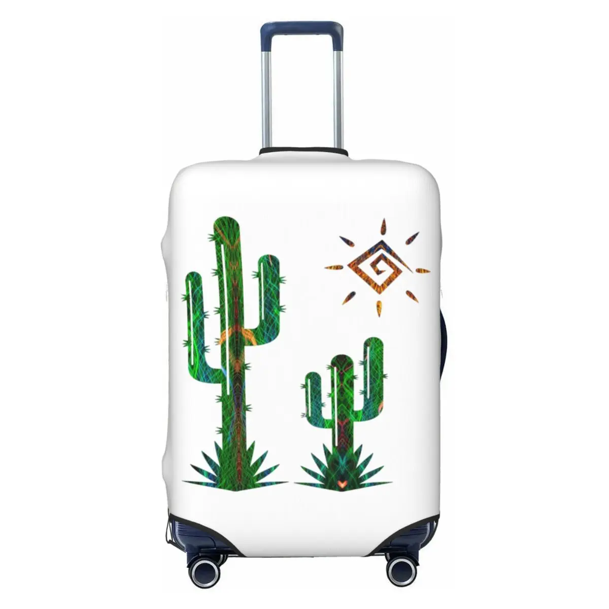 

Чехол для багажа Kokopelli в африканском племени, эластичный защитный чехол для дорожного чемодана, подходит для 18-32 дюймов