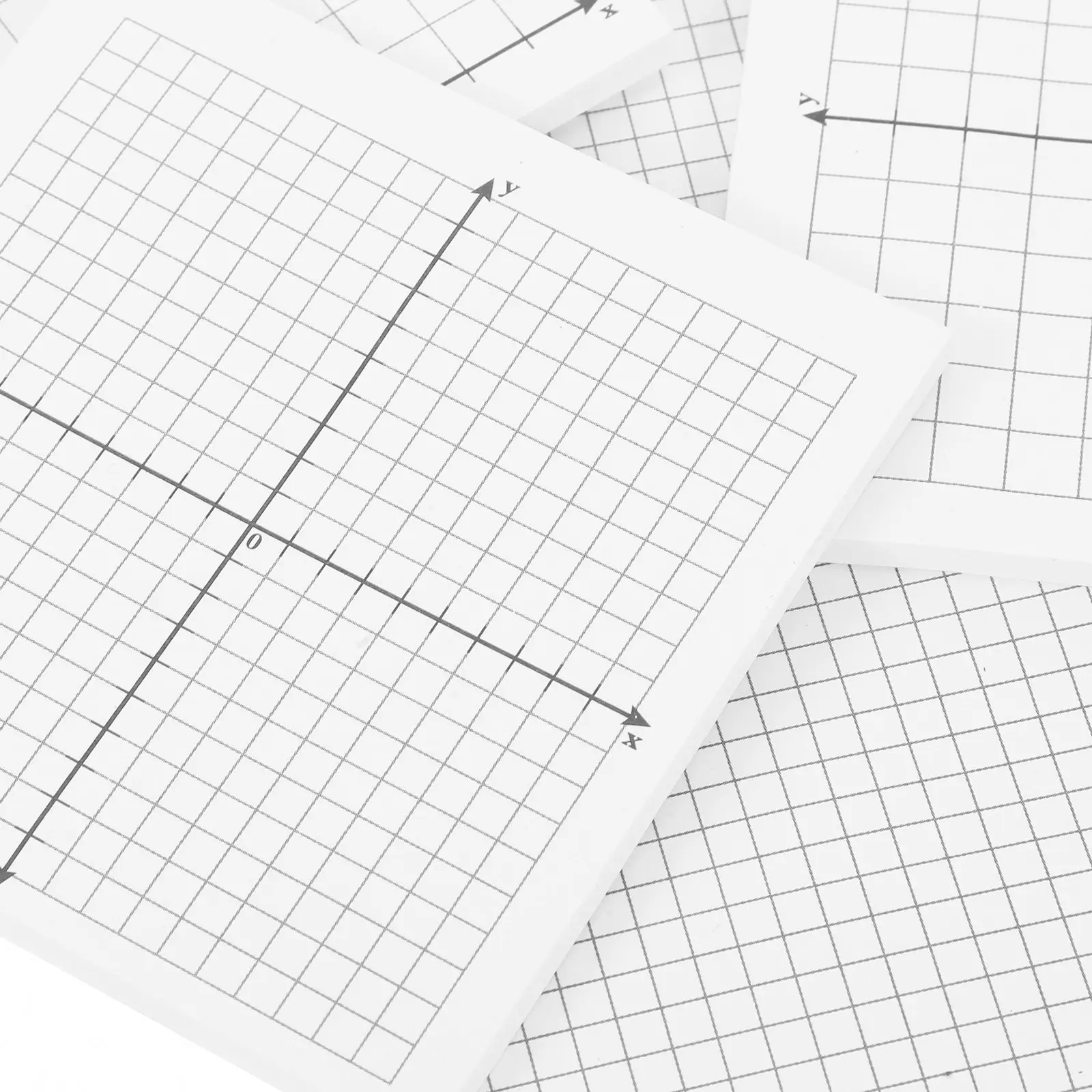 6Pcs Grid Pattern Strong Adhesion Easy Tear Reminder Memo Pads School Office Use Lined Pads Stationery Lined Paper