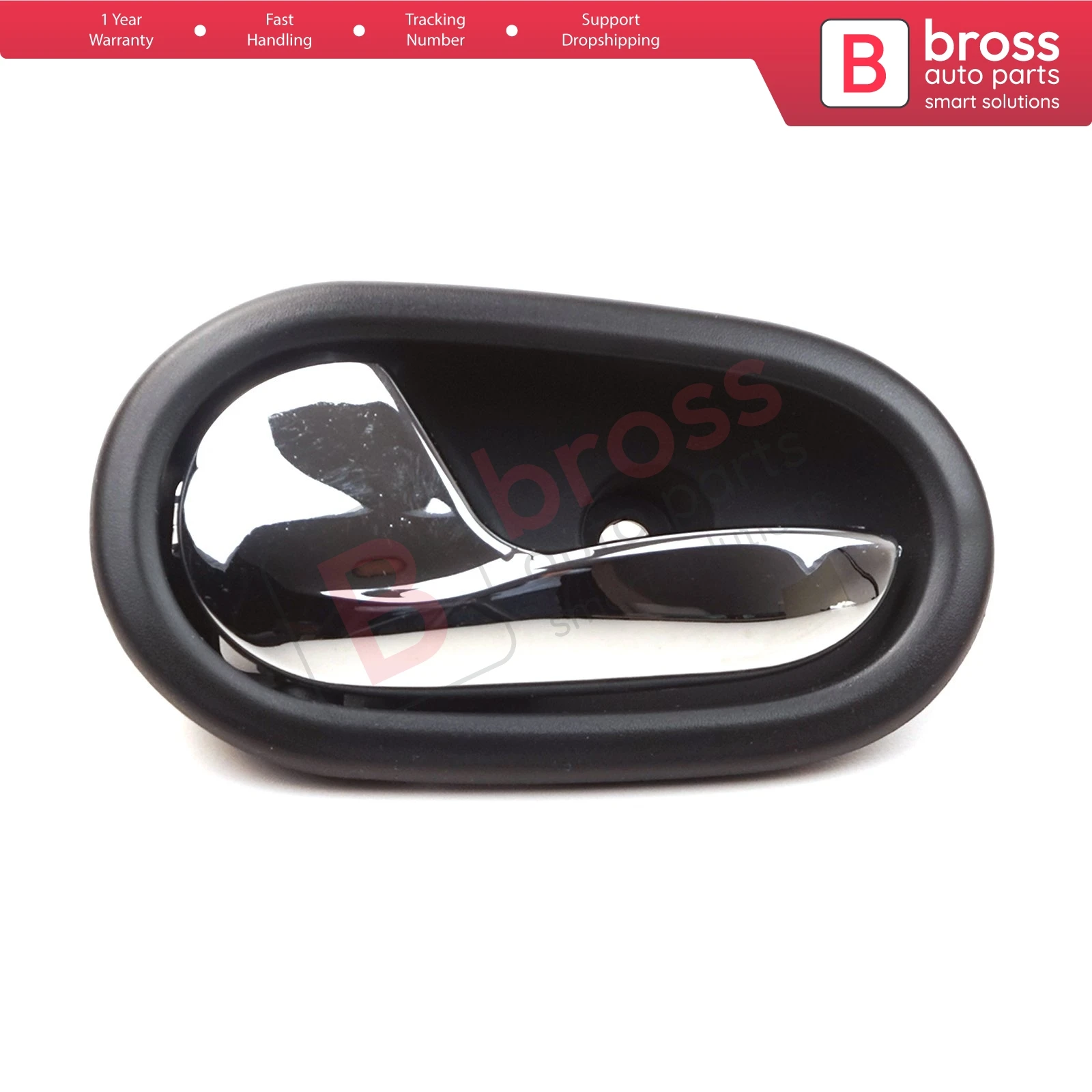 BDP1180 Interior Inner Front OR Rear Left Door Handle 806718771R Chrome Color for Renault Symbol MK3 Dacia Sandero MK2 Stepway